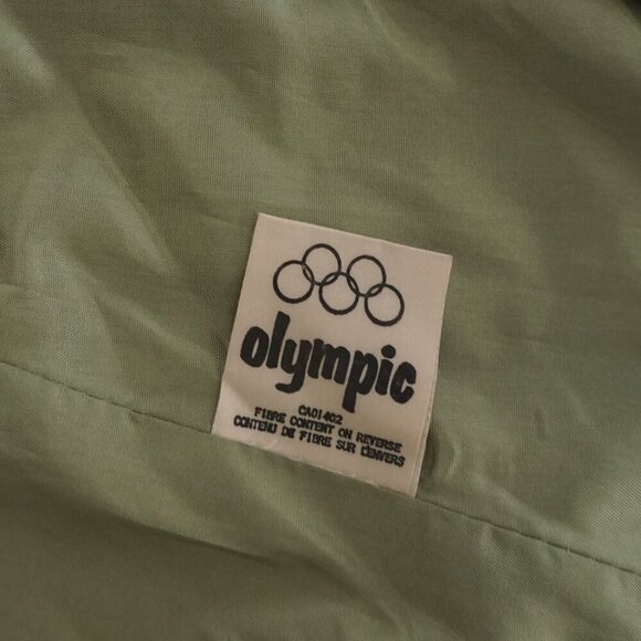 The Old Mill Glen Lainey Banton Olive Green Penny Coat Leather Trench Jacket M - Picture 13 of 16